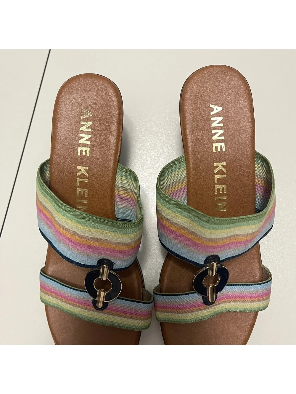 Anne Klein Women's Size 9 Hadya Wedge Sandals